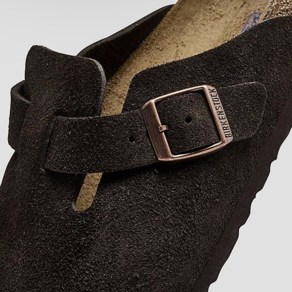 Birkenstock Black Suede Clogs - Picture 4 of 16